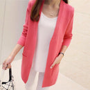 Women Cardigan Style Open Sweater Coat-Watermelon-L-JadeMoghul Inc.
