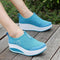 Women Casual Summer Mesh Slip On walking Shoes-3380 Azure-4.5-JadeMoghul Inc.