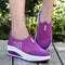Women Casual Summer Mesh Slip On walking Shoes-3380 purple-4.5-JadeMoghul Inc.