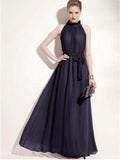 Women Chiffon Maxi Two Way Maternity Dress-Blue-JadeMoghul Inc.