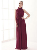 Women Chiffon Maxi Two Way Maternity Dress-Red-JadeMoghul Inc.