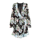 Women Chiffon Ruffle Printed Wrap Dress-As Picture 2-L-JadeMoghul Inc.