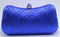 Women Colored Crystal Formal Party Clutch-Flower Royal Blue-JadeMoghul Inc.