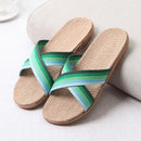 Women Colorful Cotton Straps Beach Sandals / Slippers-11-6-JadeMoghul Inc.