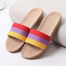 Women Colorful Cotton Straps Beach Sandals / Slippers-25-6-JadeMoghul Inc.