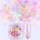 Women Colorful Round Nail Sequins Flakes Nail Art-Color 1-JadeMoghul Inc.