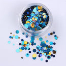 Women Colorful Round Nail Sequins Flakes Nail Art-Color 20-JadeMoghul Inc.