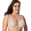 Women's Lingerie - Full Coverage No Padding Underwire Minimizer Bra