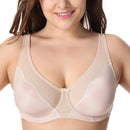 Women's Lingerie - Full Coverage No Padding Underwire Minimizer Bra