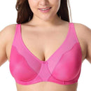 Women's Lingerie - Full Coverage No Padding Underwire Minimizer Bra