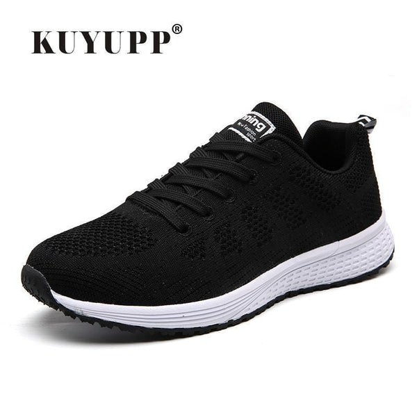 Women Comfortable Running Shoes/ Sneakers With Breathable Mesh Material-White-5-JadeMoghul Inc.