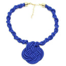 Women Cotton Rope Celtic Knot Design Collar Necklace AExp