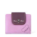 Women Cute Bear Charm Wallet With Multiple Pockets-Pink-JadeMoghul Inc.