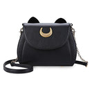 Women Cute Cat detailed Patent Leather Cross Body Bag-black-Brand Bag-JadeMoghul Inc.