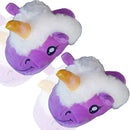 Women Cute Plush Unicorn Indoor House Slippers-picture color 2-One Size-JadeMoghul Inc.