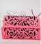 Women Cutwork Envelope Clutch Bag With Detachable Shoulder Strap-Pink-JadeMoghul Inc.