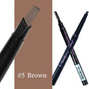 Women Dual Ended Eyebrow Self Sharpening Enhancer Wax Pencil And Brush-Brown-JadeMoghul Inc.