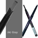 Women Dual Ended Eyebrow Self Sharpening Enhancer Wax Pencil And Brush-Grey-JadeMoghul Inc.