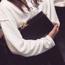 Women Elegant Diamond Clasp evening Clutch / Shoulder Bag-Black Women Handbags-Handbags-JadeMoghul Inc.