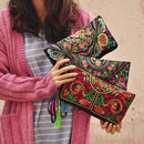 Women Embroidered Clutch Bag / Wristlet-Galsang flower-JadeMoghul Inc.