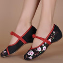 Women Embroidered Sequins Flat Shoes With Ankle Strap Closure-27-7.5-JadeMoghul Inc.