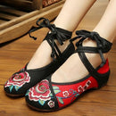 Women Embroidered Sequins Flat Shoes With Ankle Strap Closure-27-7.5-JadeMoghul Inc.