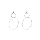 Women Exaggerated Hoop In Hoop Design Earrings-Silver-JadeMoghul Inc.