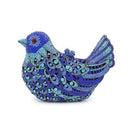 Women Exclusive Metal Bird Evening Clutch With Heavy Crystal Detailing-Blue-JadeMoghul Inc.