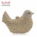 Women Exclusive Metal Bird Evening Clutch With Heavy Crystal Detailing-Blue-JadeMoghul Inc.