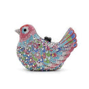 Women Exclusive Metal Bird Evening Clutch With Heavy Crystal Detailing-ColourD-JadeMoghul Inc.