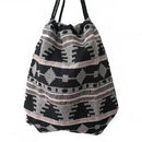 Women Fabric Backpack - Bohemian Chic Ethnic Drawstring Bag-NO 3-JadeMoghul Inc.