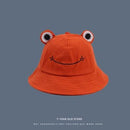 Women Fashion Frog Bucket Hat New Summer Hat Female Parent-Child Frog Fishing Cap Korean Wild Cute Sun Hat Big Eyes Bucket Hat AExp