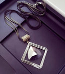 Women Fashionable Long Crystal / Tassel / Metal Necklace-Type 10-JadeMoghul Inc.