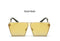 Women Fashionable Reflector Sunglasses In Square Shape With 100% UV 400 Protection-JT44 Gold-JadeMoghul Inc.