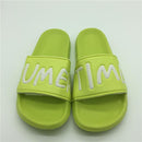 Women Faux Fur / Silk Bow Detailed Beach Rubber Slippers-5-6-JadeMoghul Inc.