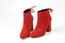 Women Faux Suede Ankle Length Winter Boots