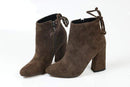 Women Faux Suede Ankle Length Winter Boots