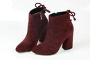 Women Faux Suede Ankle Length Winter Boots