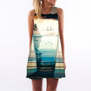 Women Floral Print Sleeveless Summer Chiffon Dress-picture color 9-S-JadeMoghul Inc.
