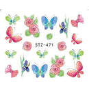 Women Food , Flower, Ice Cream Designs Nail Art Decal Sheet-STZ471-JadeMoghul Inc.