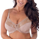 Women Full Coverage Non Padded Lace Sheer Underwire Minimizer Bra-Black01-G-42-JadeMoghul Inc.