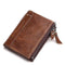 Women Genuine Cow Leather Small Carry All Wallet-Brown-JadeMoghul Inc.