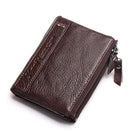 Women Genuine Cow Leather Small Carry All Wallet-Coffee-JadeMoghul Inc.