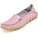 Women Genuine Leather Candy Color Summer Loafers-Beige-5-JadeMoghul Inc.