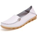 Women Genuine Leather Candy Color Summer Loafers-Beige-5-JadeMoghul Inc.