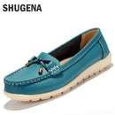 Women Genuine Leather Summer Flats/ Loafers-black-5-JadeMoghul Inc.