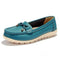Women Genuine Leather Summer Flats/ Loafers-sky blue-5-JadeMoghul Inc.