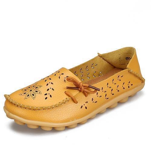 Women Genuine Leather Summer loafers With Cut Work Floral Detailing-White-11.5-JadeMoghul Inc.