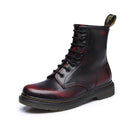 Women Genuine Leather Winter Lace Up Boots-Wine1-6-China-JadeMoghul Inc.