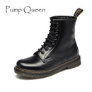 Women Genuine Leather Winter Lace Up Boots-Wine2 with fur-6-China-JadeMoghul Inc.